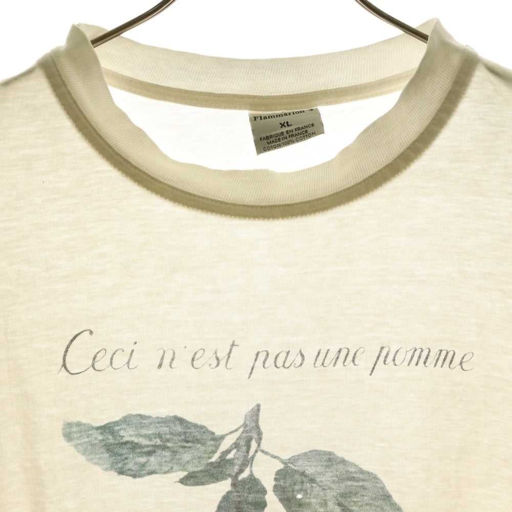 ルネ・マグリットmagritte 90s ヴィンテージ アートTシャツ VINTAGE(ヴィンテージ) 90s RUNE MAGRITTE これはリンゴではない ルネ