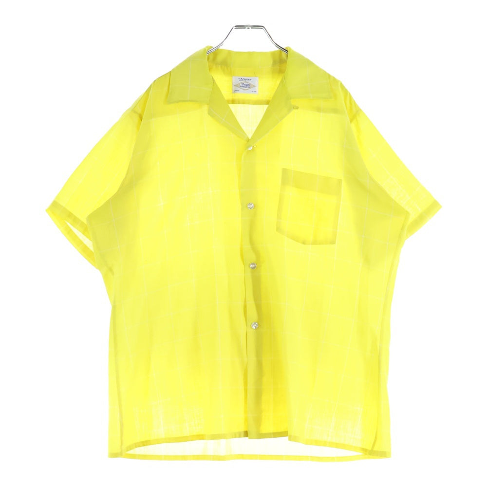 VINTAGE(ヴィンテージ) 60s ARROW CHECK S/S SHIRT チェック 半袖 オープンカラー シャツ