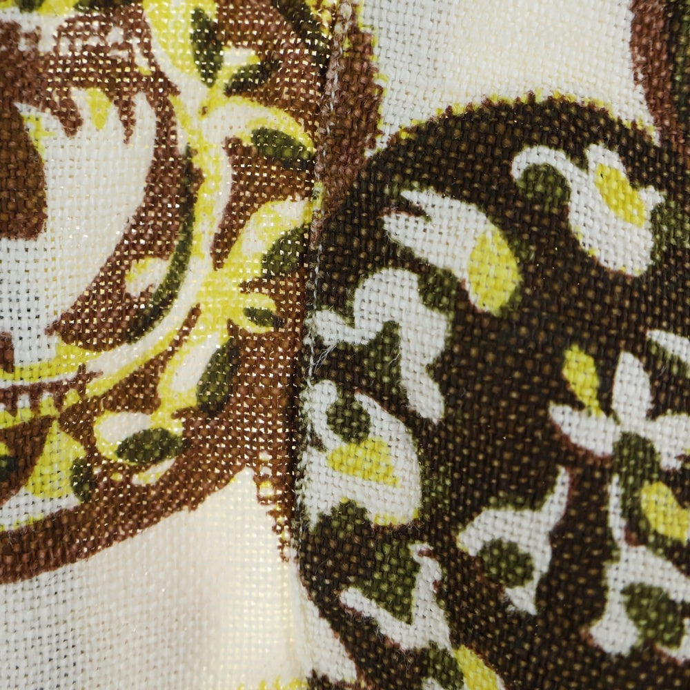 VINTAGE(ヴィンテージ) 60s INPORTED PURE LINEN OPEN COLLAR SHIRT リネン 半袖 オープンカラー シャツ 総柄 WPL 8016