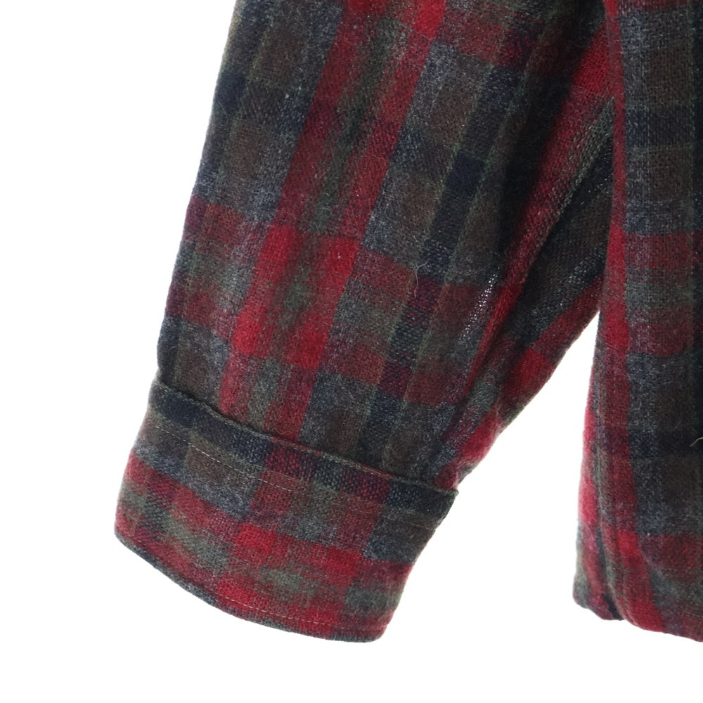 VINTAGE(ヴィンテージ) 60s TOWNCRAFT PENNEYS タウンクラフト ペニーズ ネルチェック 長袖シャツ レッド