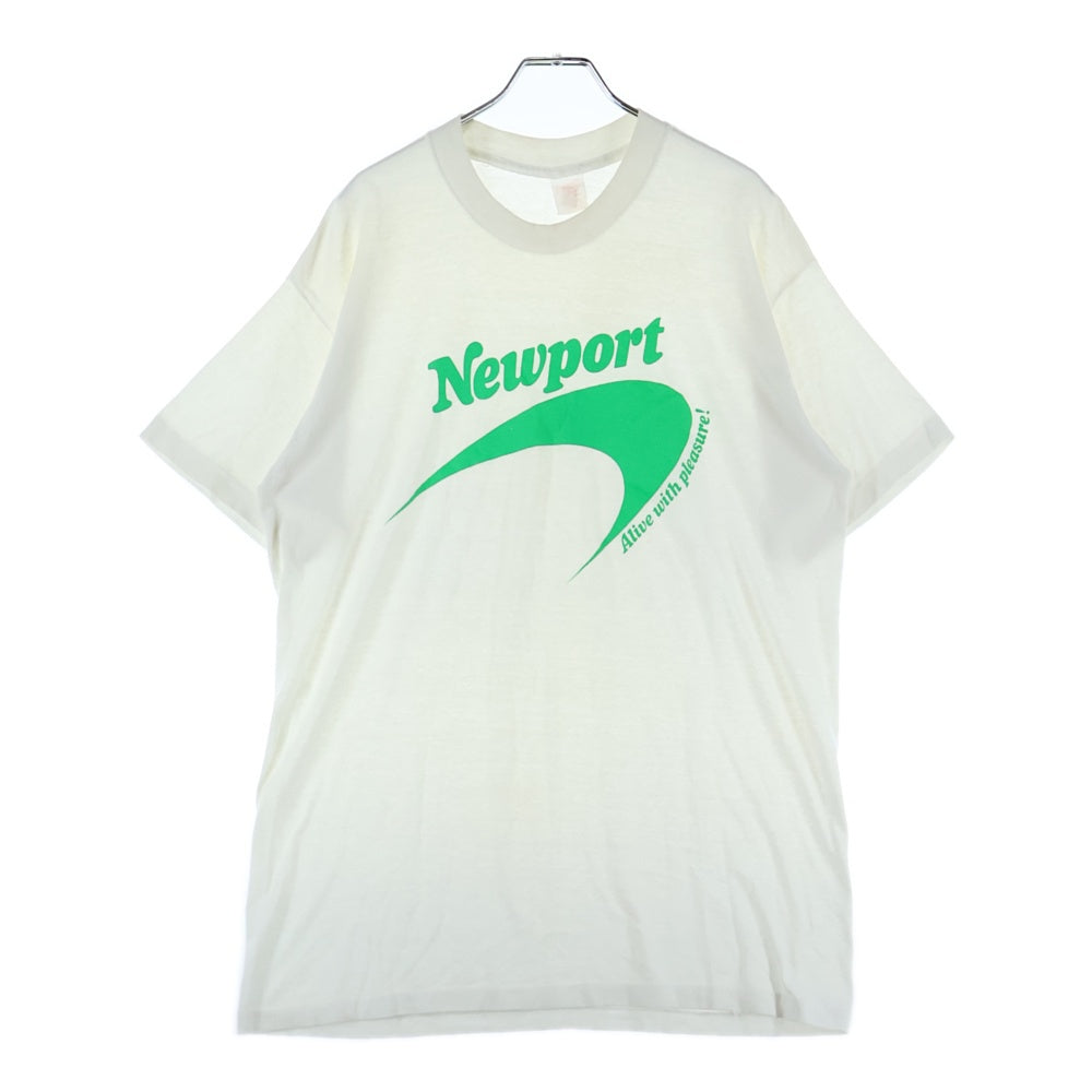 VINTAGE(ヴィンテージ) 90S Newport ニューポート デザインプリント 半袖Tシャツ ホワイト