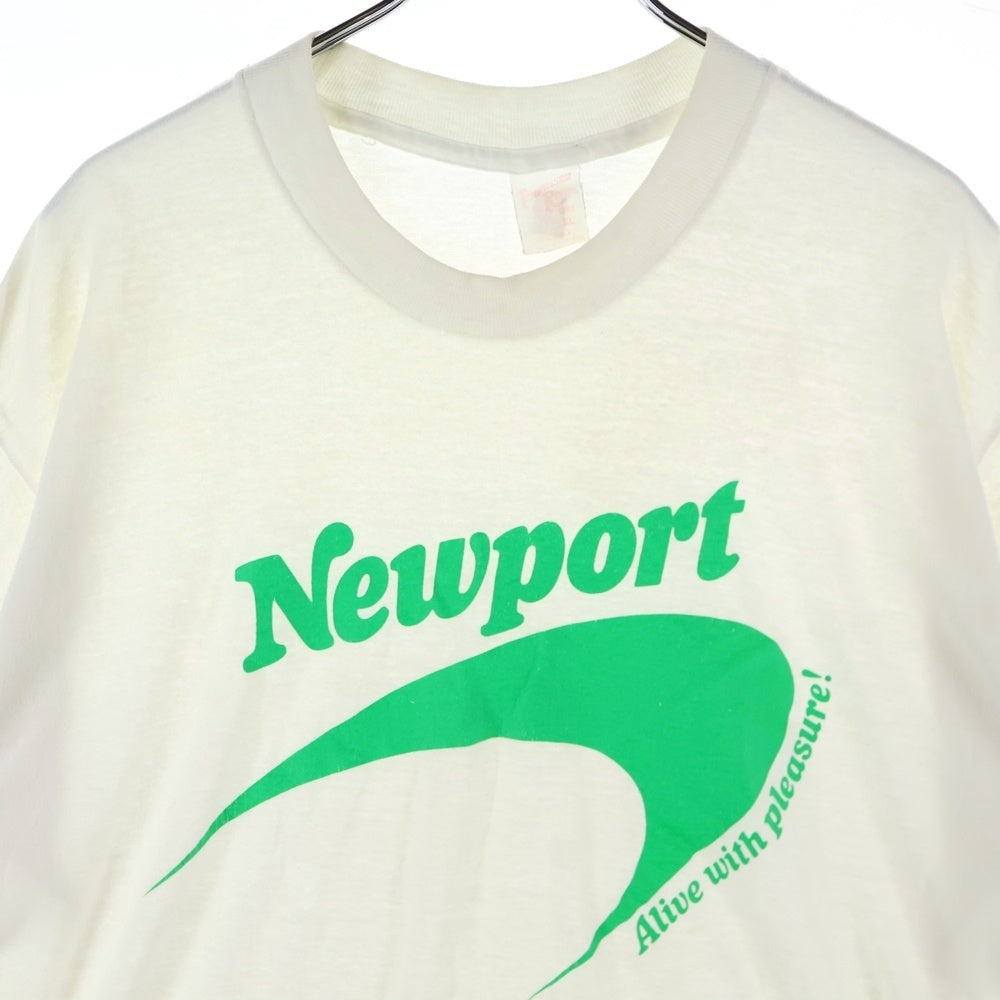 VINTAGE(ヴィンテージ) 90S Newport ニューポート デザインプリント 半袖Tシャツ ホワイト