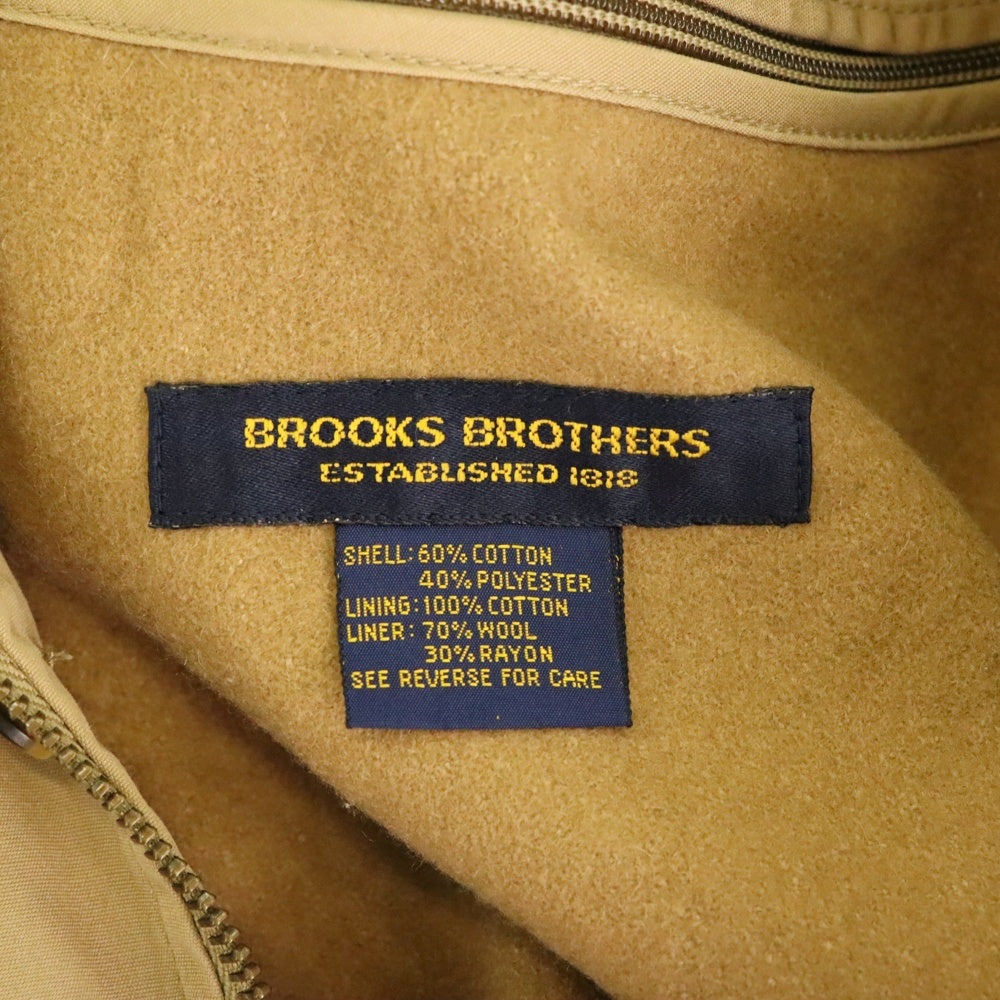 BROOKS BROTHERS(ブルックス ブラザーズ) 90S Harrington Jacket ライナー付き ジップアップ ハリントン ジャケット ベージュ