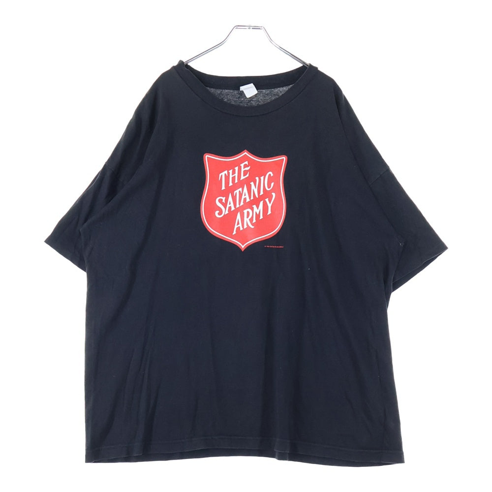 VINTAGE(ヴィンテージ) 90S MARILYN MANSON THE SATANIC ARMY マリリンマンソン サタニックアーミー 両面プリント 半袖Tシャツ ブラック