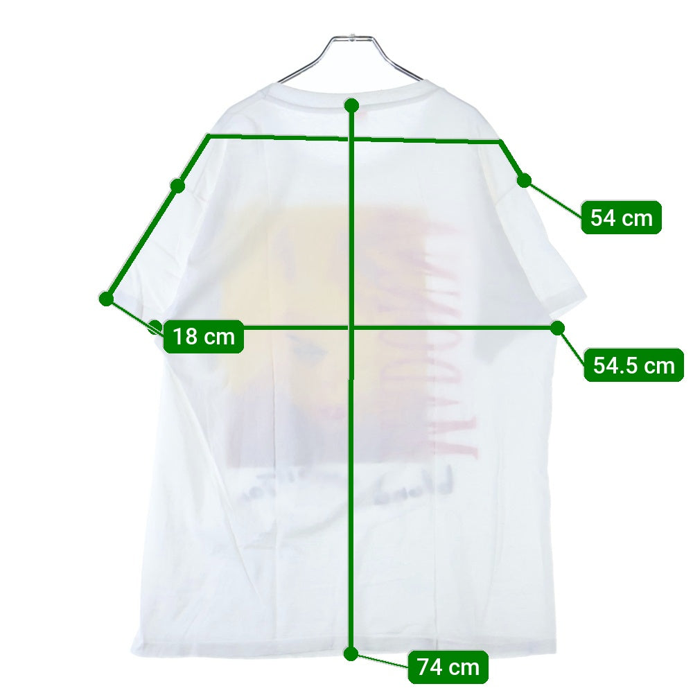 VINTAGE(ヴィンテージ) 90s MADONNA BLOND AMBITION TOUR マドンナ フロントプリント Tシャツ 半袖カットソー ホワイト