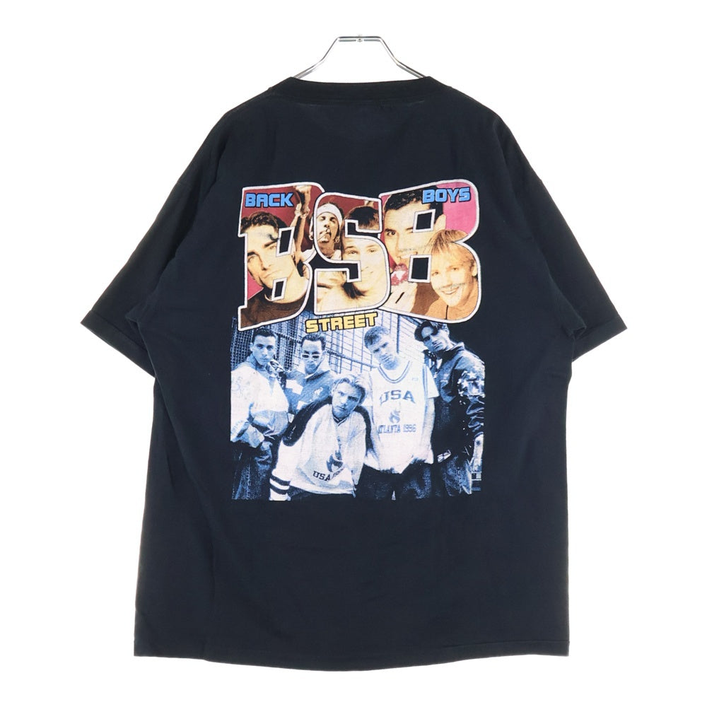 VINTAGE(ヴィンテージ) 90s Backstreet Boys BSB TEE バックストリート・ボーイズ 両面プリント半袖Tシャツ カットソー ブラック