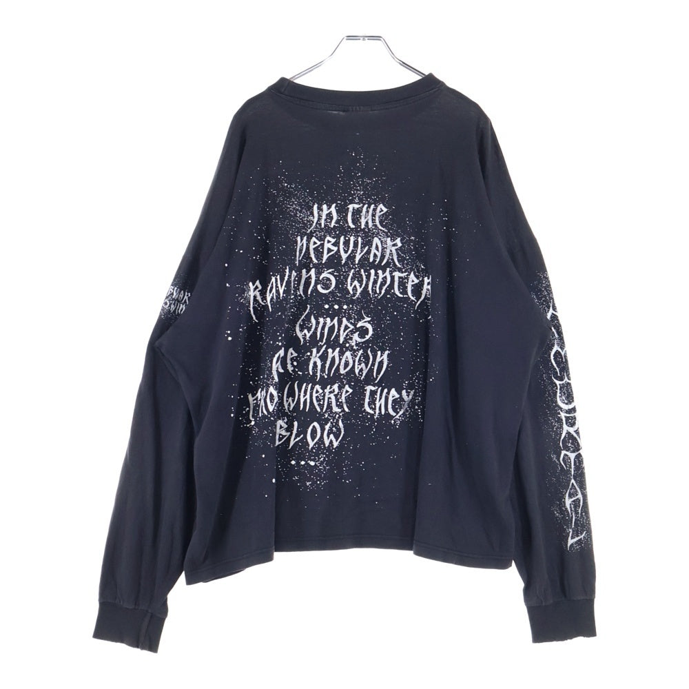 VINTAGE(ヴィンテージ) 90s Immortal Nebular Ravens 両面プリント 長袖Tシャツ ロングスリーブ ブラック