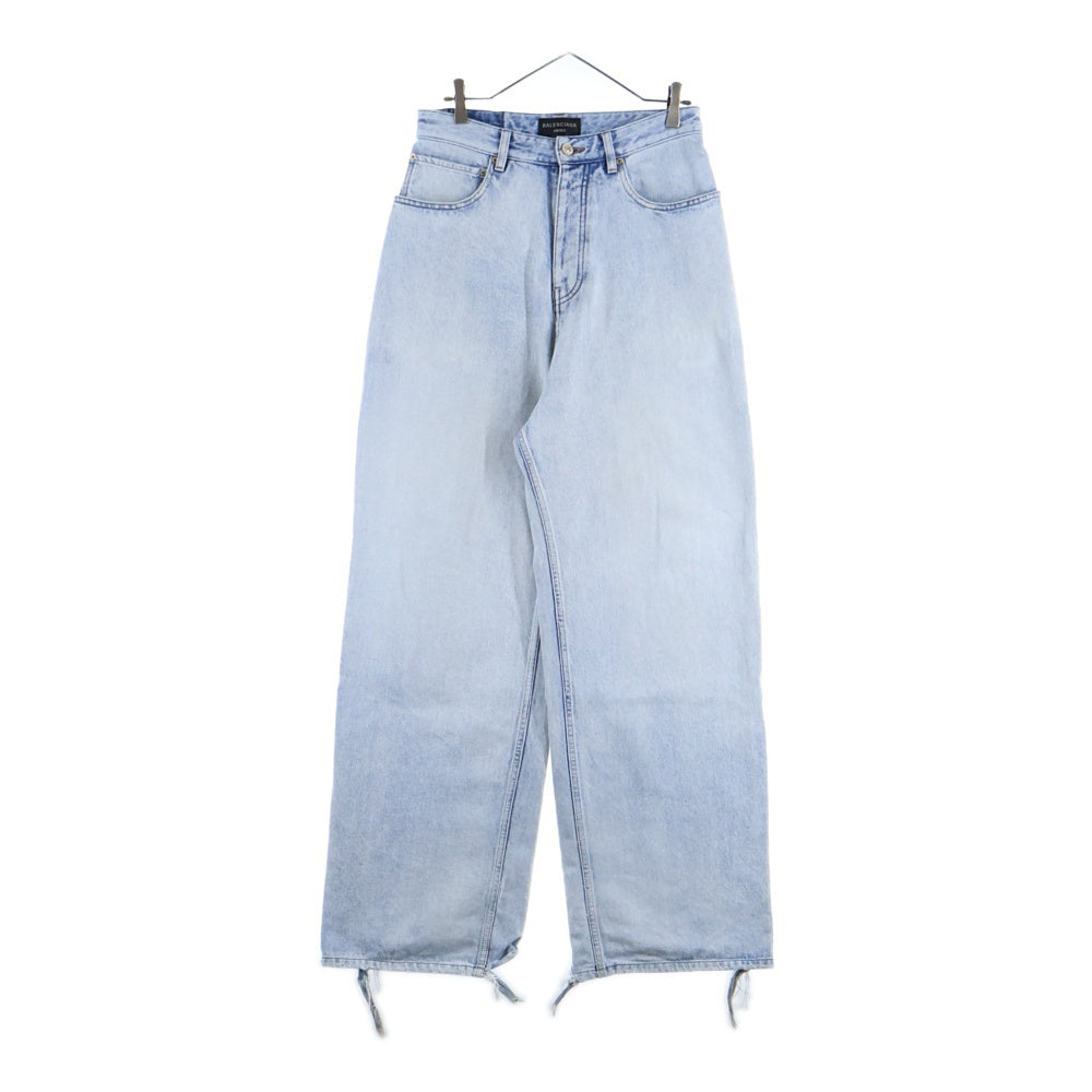 BALENCIAGA(バレンシアガ) 23AW ダメージ加工バギーデニムパンツ インディゴ 745213 TDW14