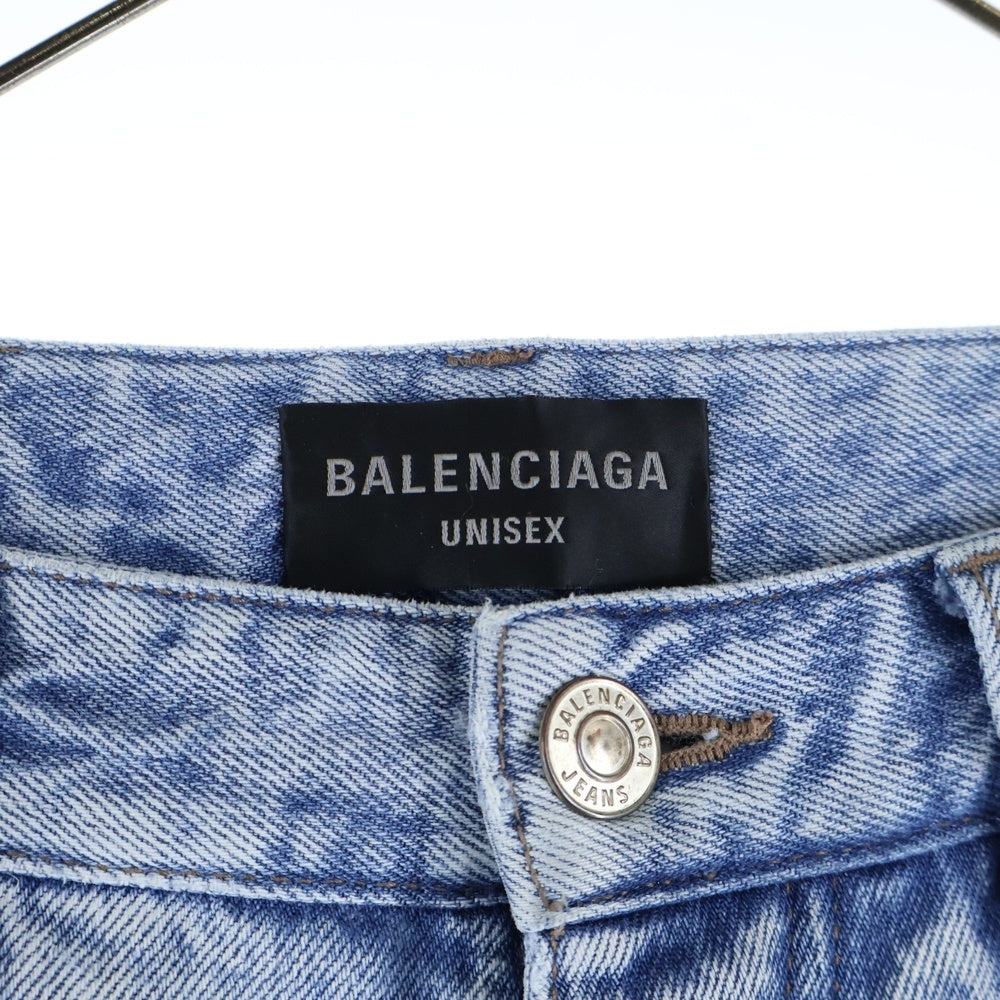 BALENCIAGA(バレンシアガ) 23AW ダメージ加工バギーデニムパンツ インディゴ 745213 TDW14