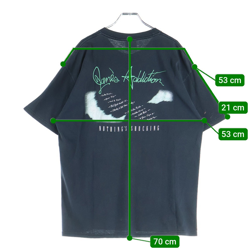 VINTAGE(ヴィンテージ) 00s JANE'S ADDICTION NOTHING'S SHOCKING ジェーンズアディクション Tシャツ 半袖カットソーブラック