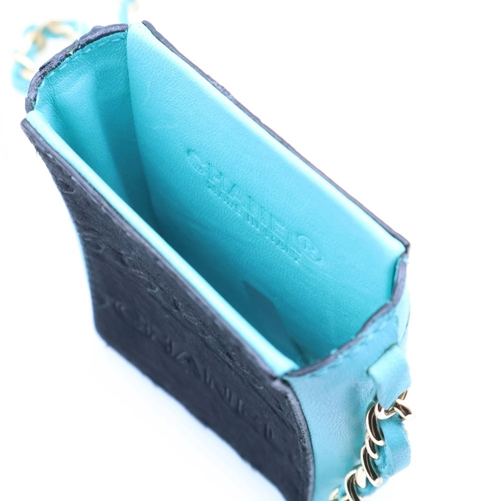 CHANEL(シャネル) 2000-2001 Chain Shoulder Cigarette Case チェーン シガレットケース ミニショルダーバッグ ブルー