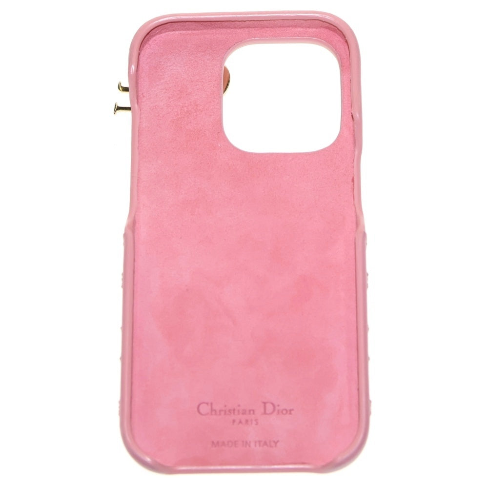 Christian Christian Dior ピンクレザーケース Dior(クリスチャン