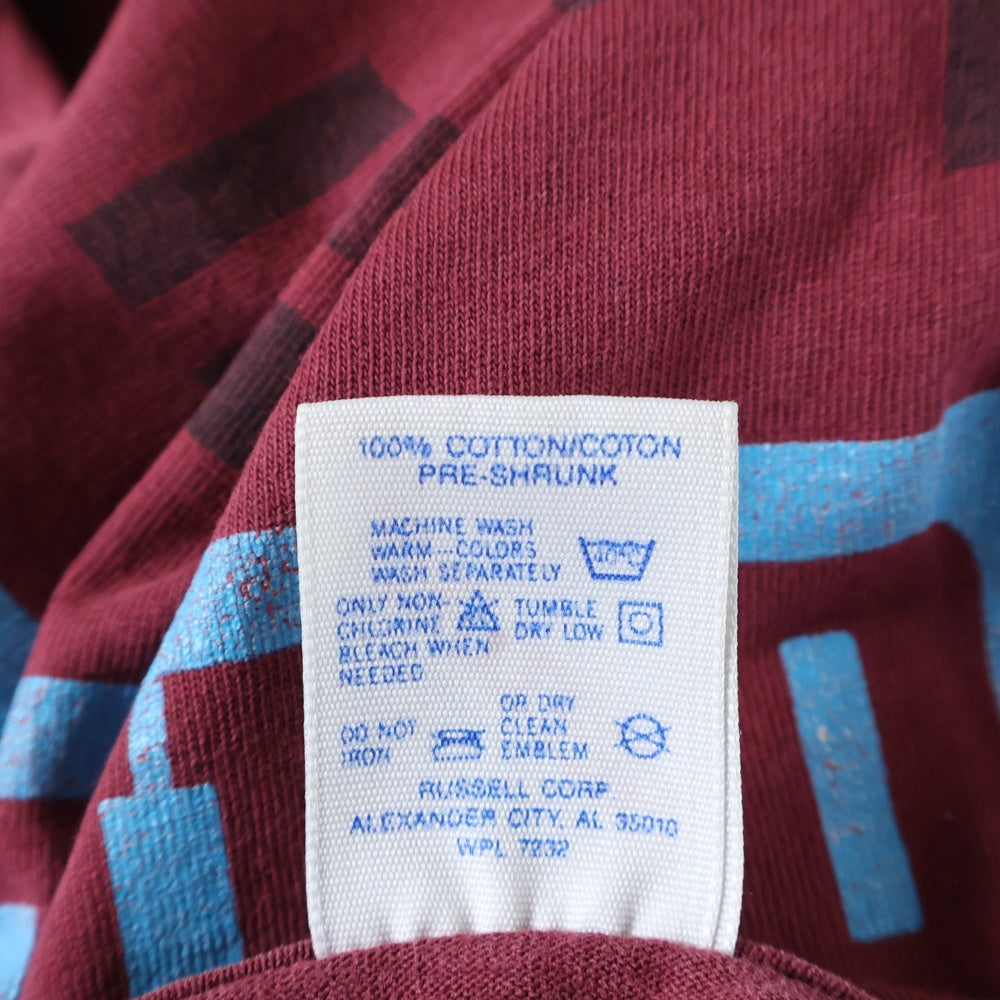 VINTAGE(ヴィンテージ) 90s SONIC YOUTH ヒステリックコミックス 無敵戦隊 ソニックユース Tシャツ 半袖カットソー ボルドー