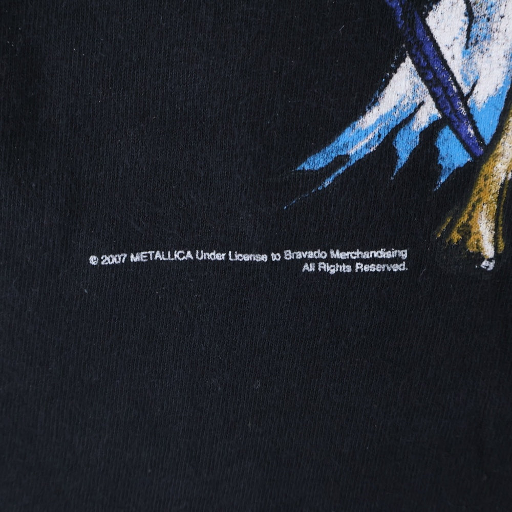 VINTAGE(ヴィンテージ) 00s METALLICA DORIS PUSHEAD 2007 メタリカ ドリス パスヘッド 両面プリント Tシャツ 半袖カットソー ブラック