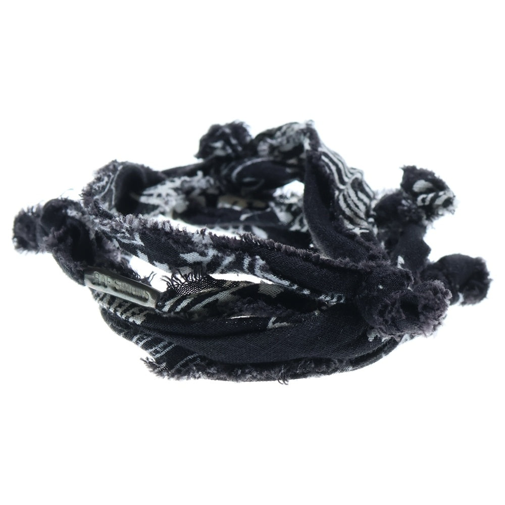 RAF SIMONS(ラフシモンズ) 04AW Archive WAVES期 Bandanna bracelet アーカイブ バンダナ ブレスレット ブラック