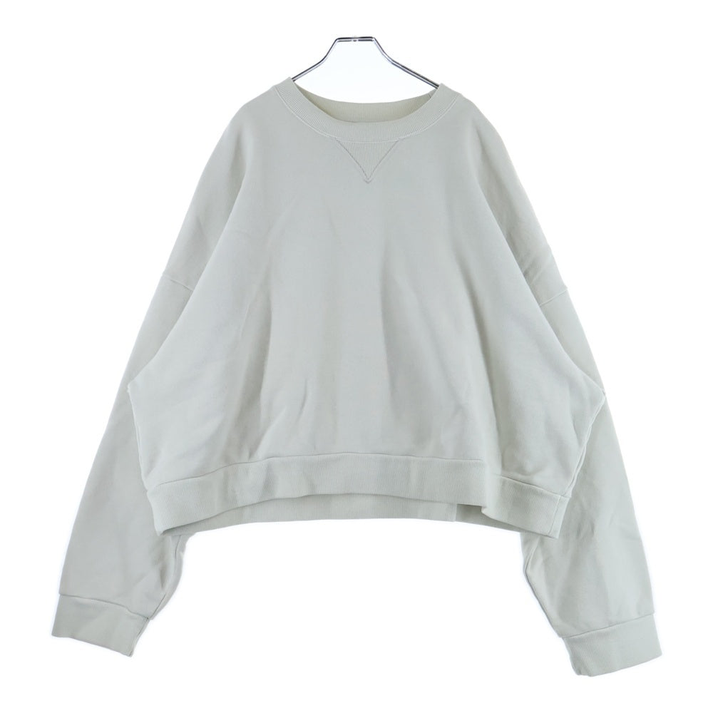 entire studios(エンタイア スタジオ) BOX CREW ボックスシルエット クルーネック スウェット ホワイト ES2126