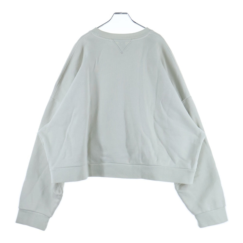 entire studios(エンタイア スタジオ) BOX CREW ボックスシルエット クルーネック スウェット ホワイト ES2126