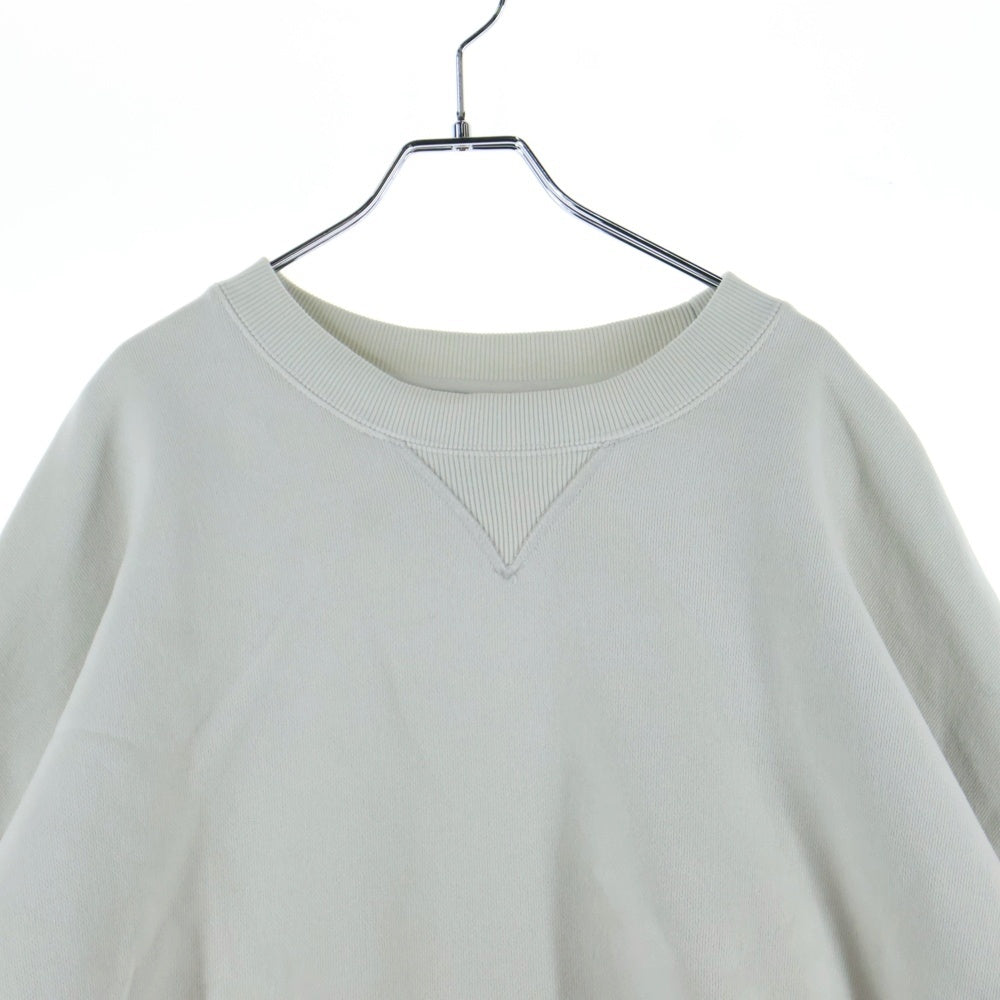 entire studios(エンタイア スタジオ) BOX CREW ボックスシルエット クルーネック スウェット ホワイト ES2126