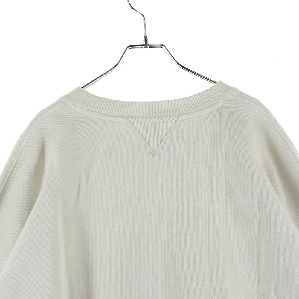 entire studios(エンタイア スタジオ) BOX CREW ボックスシルエット クルーネック スウェット ホワイト ES2126