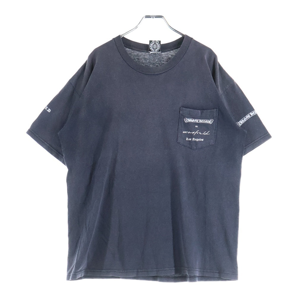 CHROME HEARTS(クロムハーツ) OLD MAXFIELD COLLABORATION BIG DAGGER TEE マックスフィールド胸ポケット バックダガープリント anvil タグ 半袖Tシャツ カットソー
