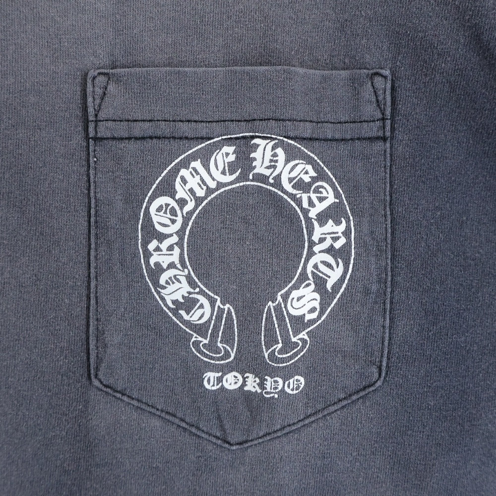 CHROME HEARTS(クロムハーツ) OLD BACK CROSS TEE TOKYO オールド バッククロス 東京 半袖ポケットTシャツ カットソー ブラック