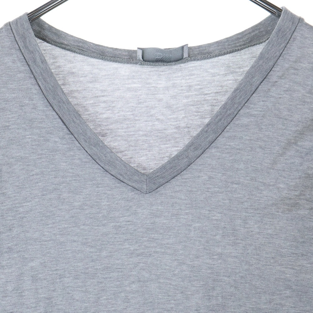Dior HOMME(ディオールオム) BEE刺繍 Vネック カットソー 刺繍Tシャツ グレー