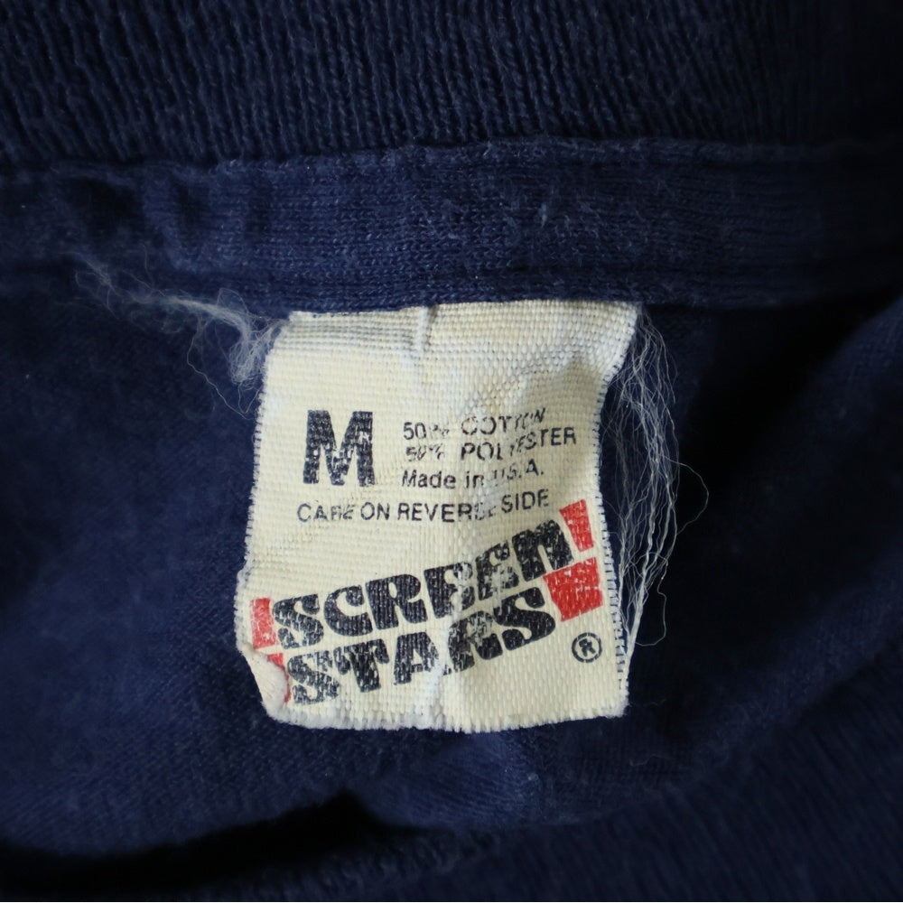 VINTAGE(ヴィンテージ) 80s CAMEL キャメル 企業Tシャツ 半袖プリントTシャツ カットソー ネイビー