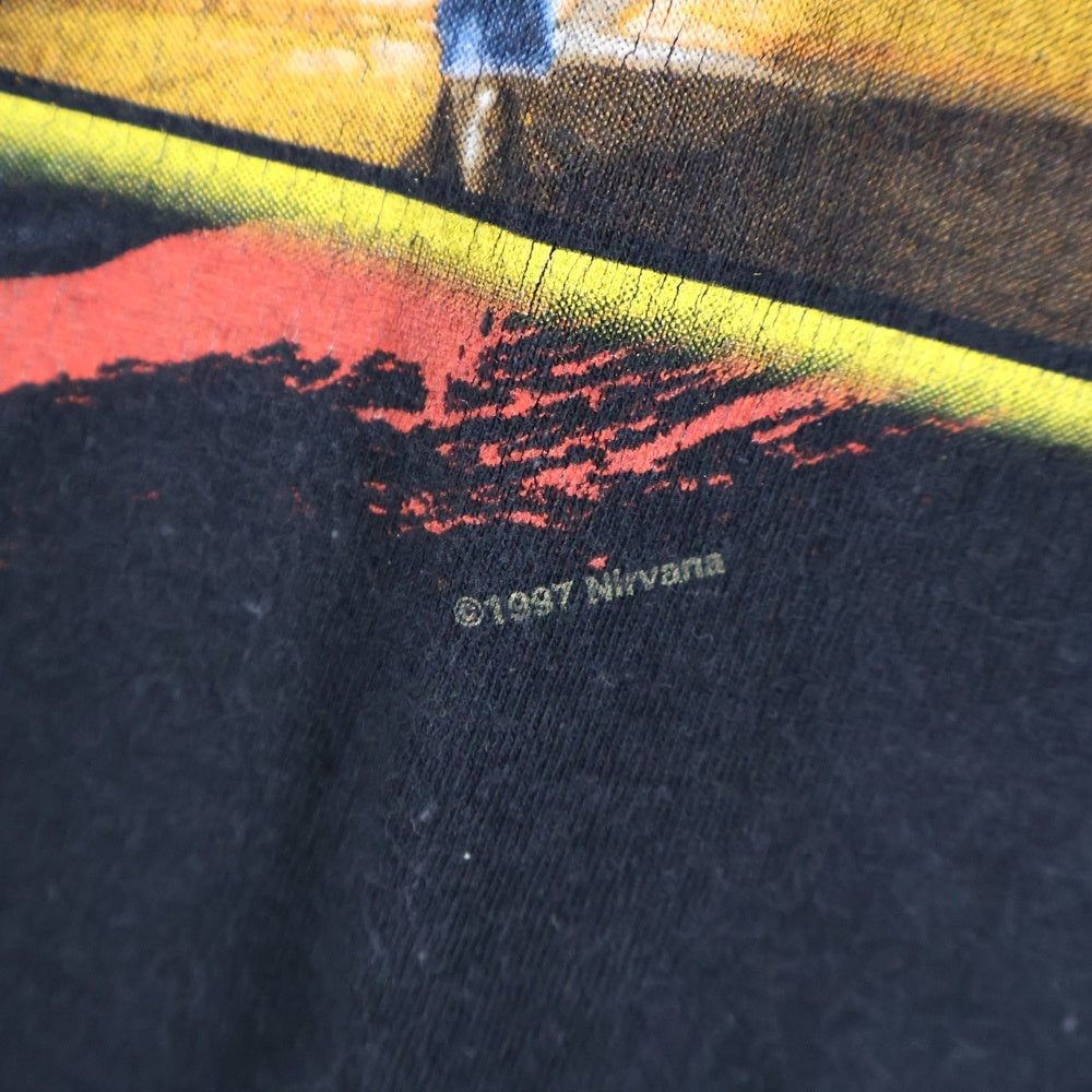 VINTAGE(ヴィンテージ) 90s NIRVANA PHOTO ニルヴァーナ フォト Tシャツ 半袖カットソー ブラック