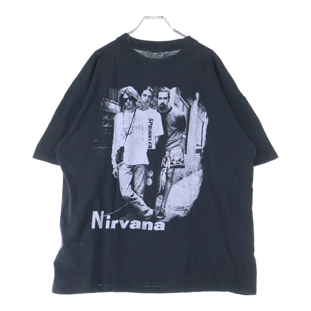 VINTAGE(ヴィンテージ) 90-00s NIRVANA KURT COBAIN BOOTLEG ニルヴァーナ カートコバーン Tシャツ 半袖カットソー ブラック