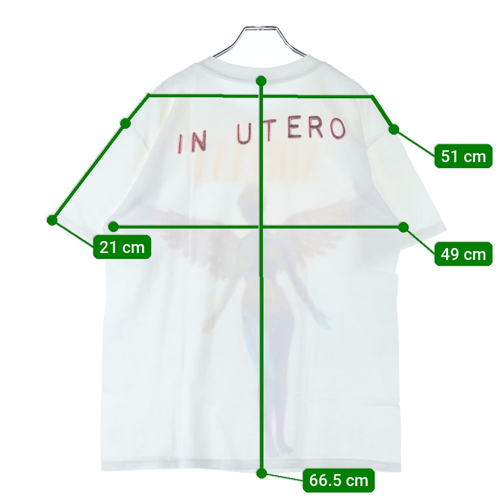 VINTAGE(ヴィンテージ) 00s NIRVANA IN UTERO Y2K ニルヴァーナ インユーテロ Tシャツ 半袖カットソー ホワイト