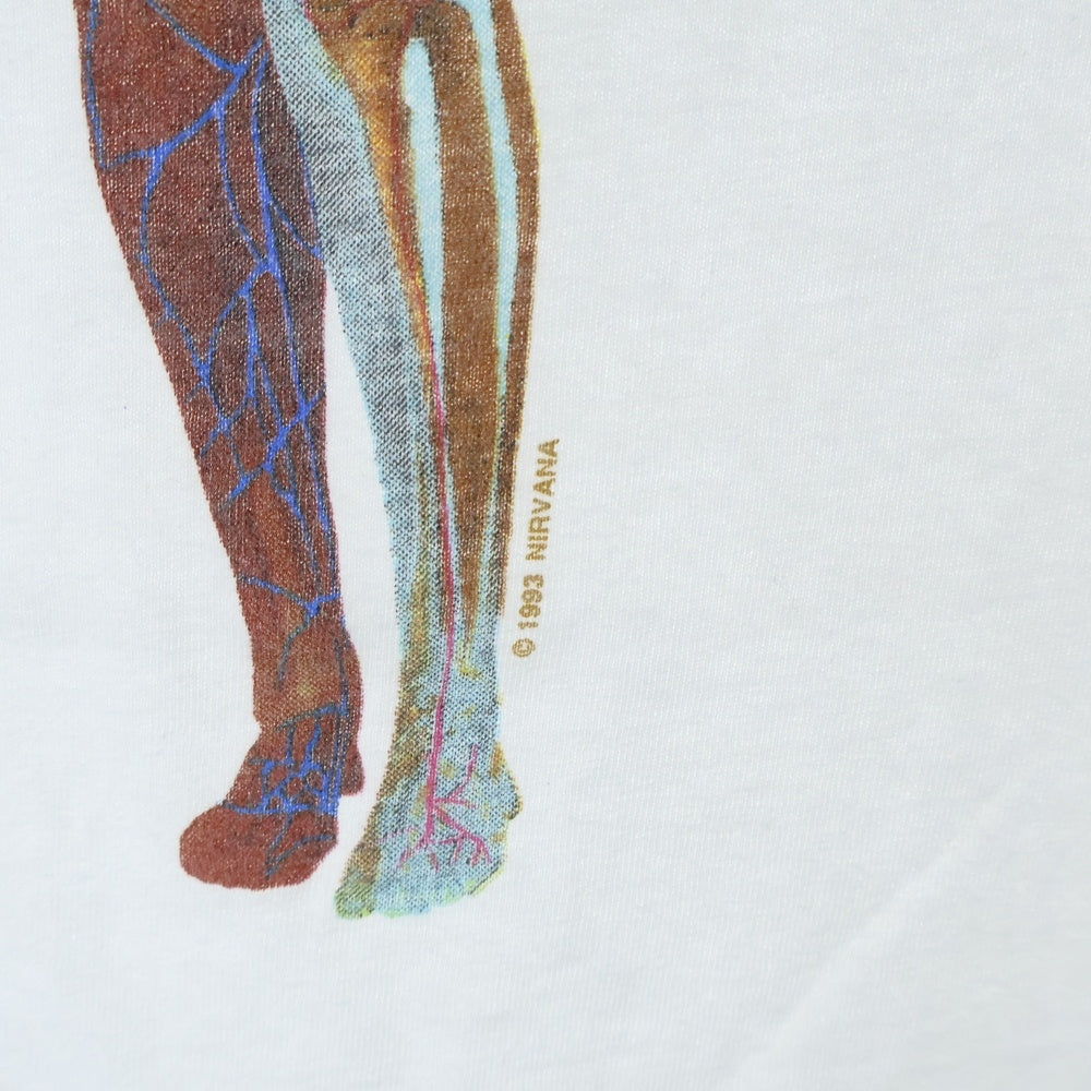 VINTAGE(ヴィンテージ) 00s NIRVANA IN UTERO Y2K ニルヴァーナ インユーテロ Tシャツ 半袖カットソー ホワイト