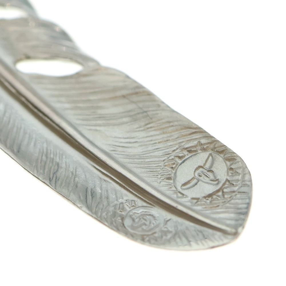 TADY & KING(タディアンドキング) 特大SVフェザーペンダント GPイーグル ネックレストップ 左向き シルバー/ゴールド