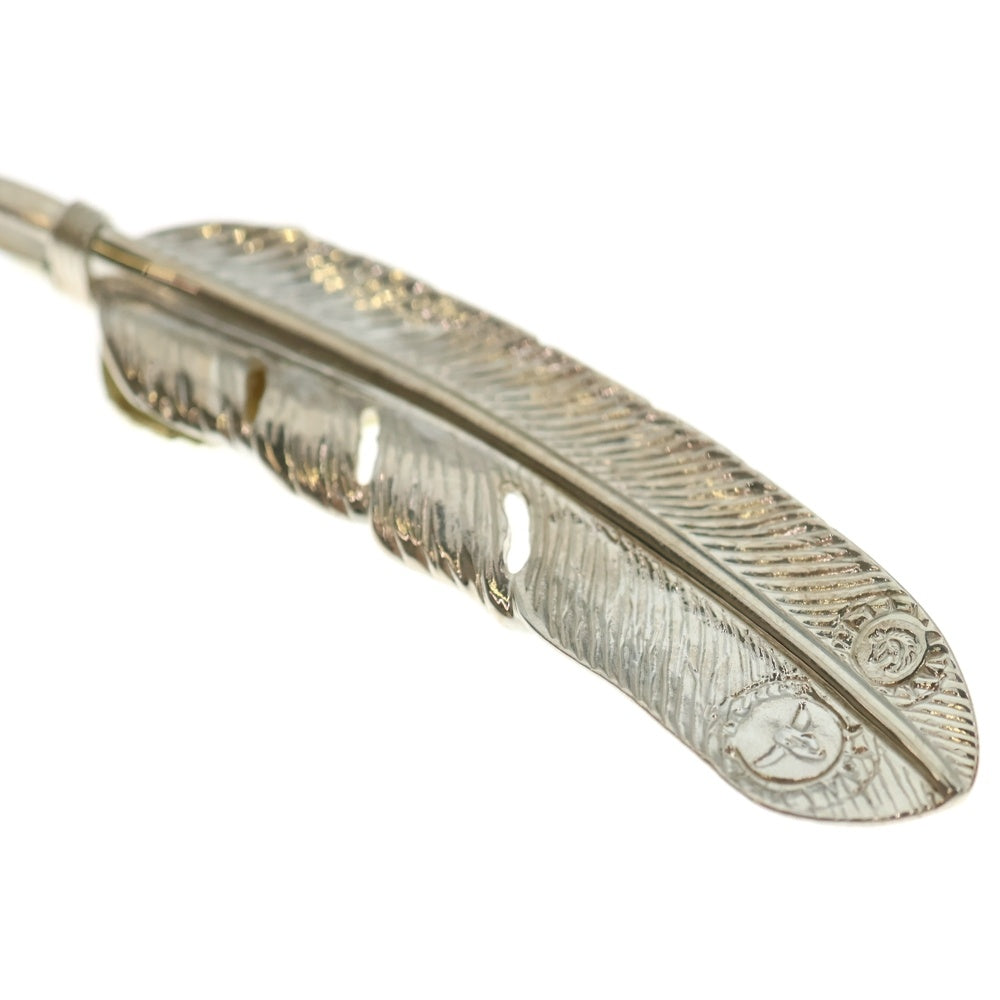 TADY & KING(タディアンドキング) K18ハートSVフェザー 上金特大フェザー右向き シルバー/ゴールド