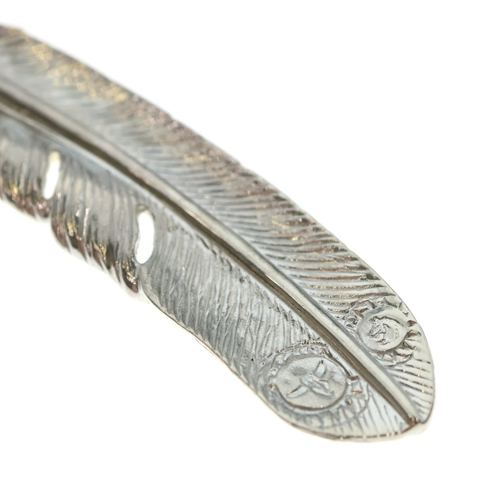 TADY & KING(タディアンドキング) K18ハートSVフェザー 上金特大フェザー右向き シルバー/ゴールド