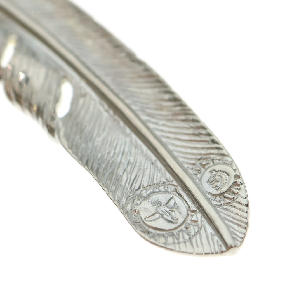 TADY & KING(タディアンドキング) K18ハートSVフェザー 上金特大フェザー右向き シルバー/ゴールド