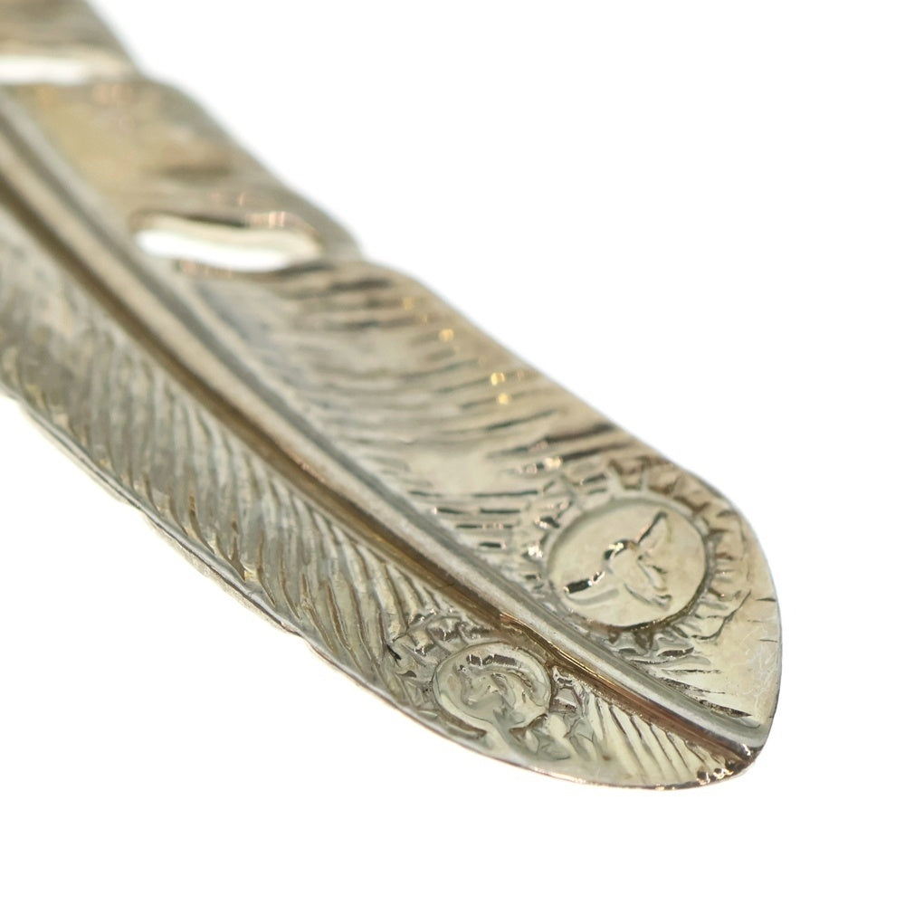 TADY & KING(タディアンドキング) K18ハートSVフェザー 上金特大フェザー左向き シルバー/ゴールド