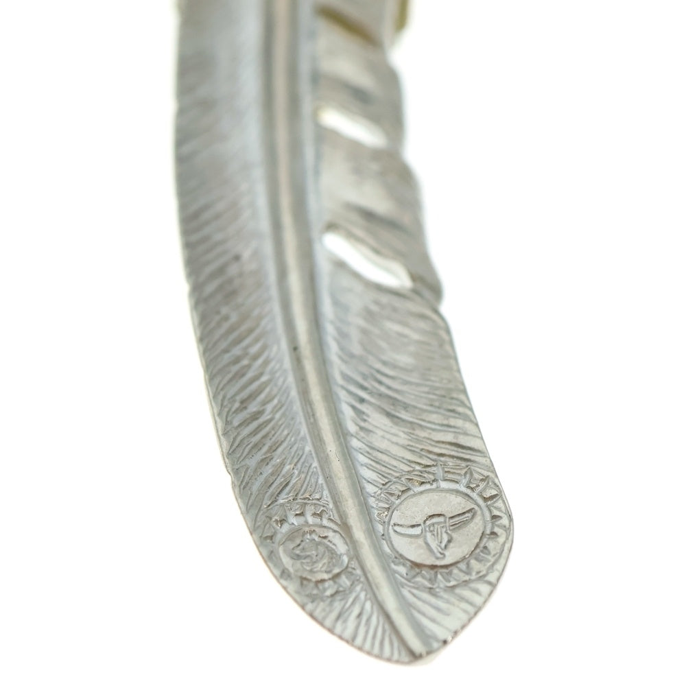 TADY & KING(タディアンドキング) K18ハートSVフェザー 上金特大フェザー左向き シルバー/ゴールド