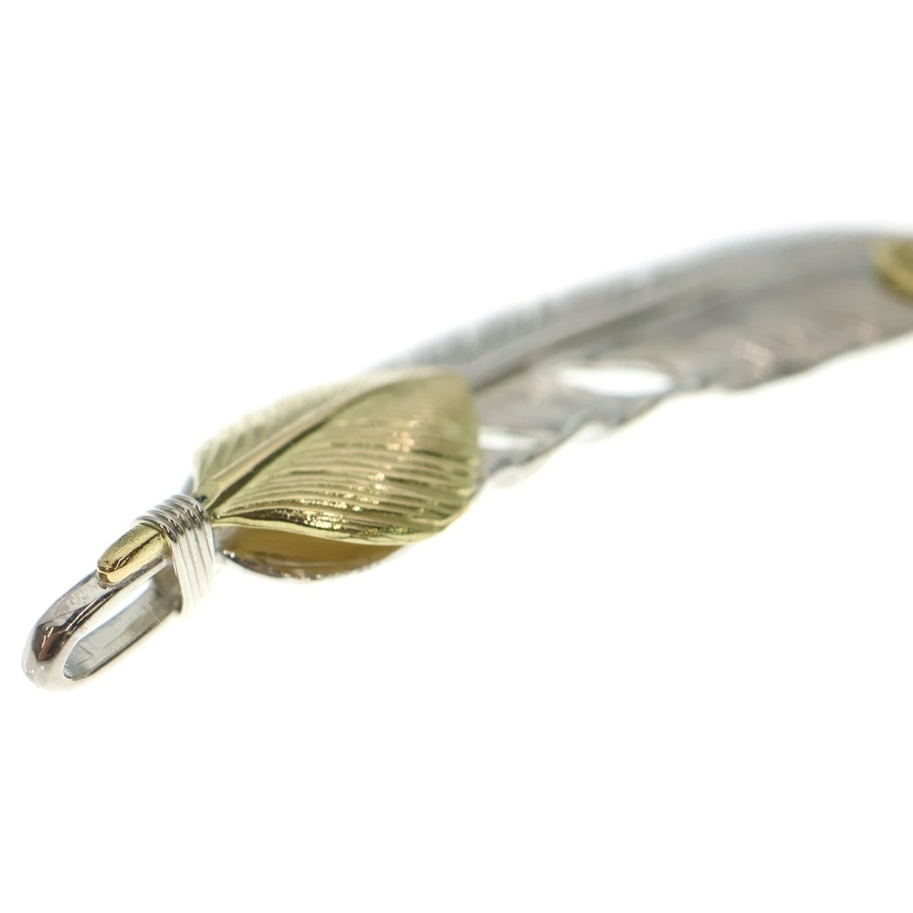 TADY & KING(タディアンドキング) ハートK18フェザーGPロングホーン 特大 左向きネックレストップ