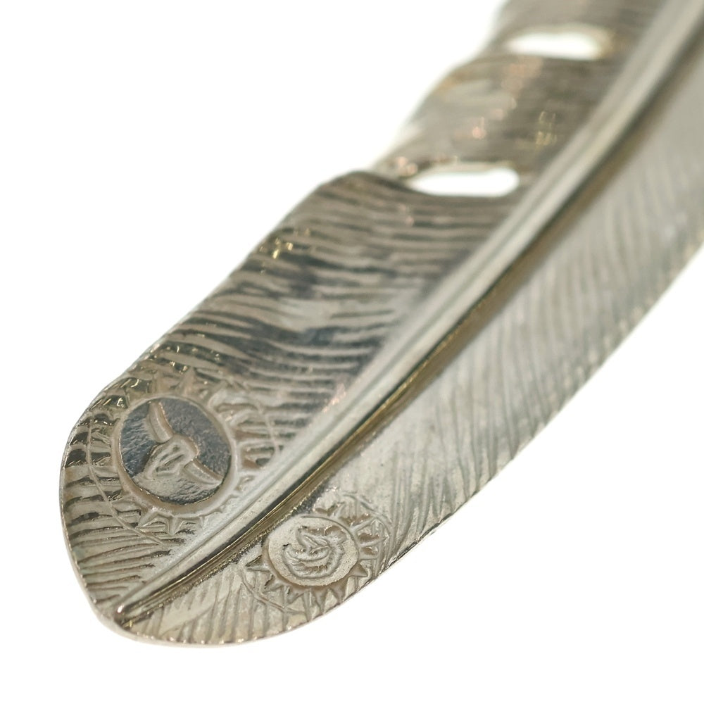 TADY & KING(タディアンドキング) ハートK18フェザーGPロングホーン 特大 右向きネックレストップ