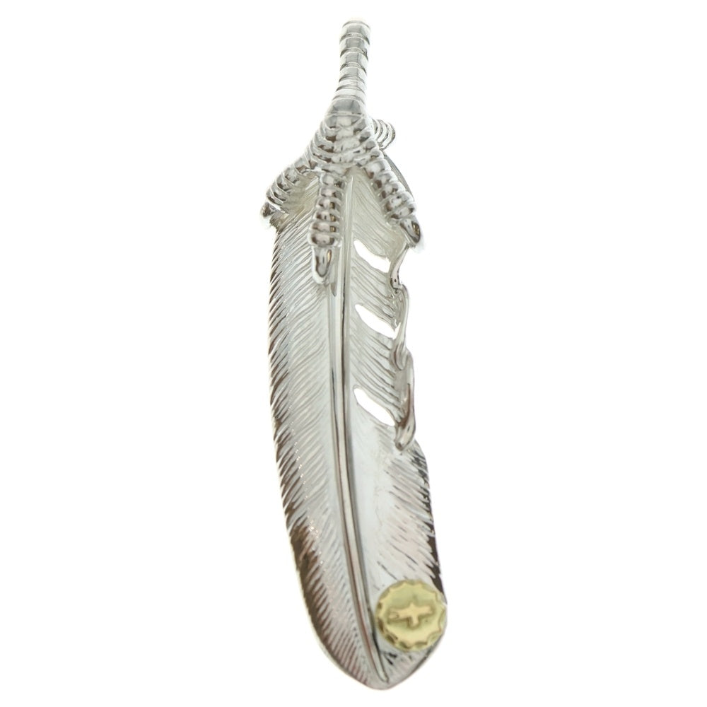 TADY & KING(タディアンドキング) 銀爪 ツメSVフェザーGPイーグル 特大フェザーペンダント シルバー/ゴールド 右向き