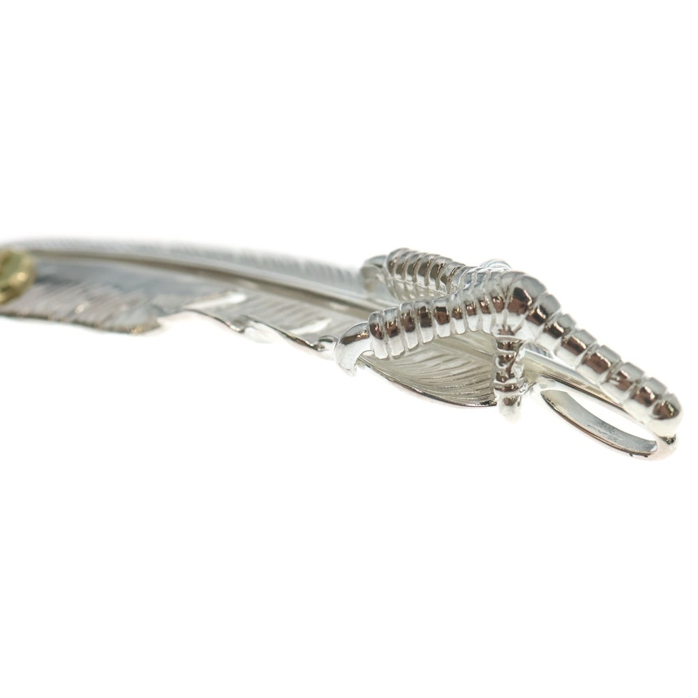 TADY & KING(タディアンドキング) 銀爪 ツメSVフェザーGPイーグル 特大フェザーペンダント シルバー/ゴールド 右向き