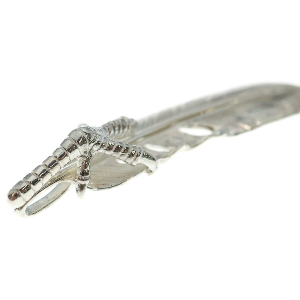 TADY & KING(タディアンドキング) 銀爪 ツメSVフェザー 特大フェザーペンダント シルバー/ゴールド 左向き