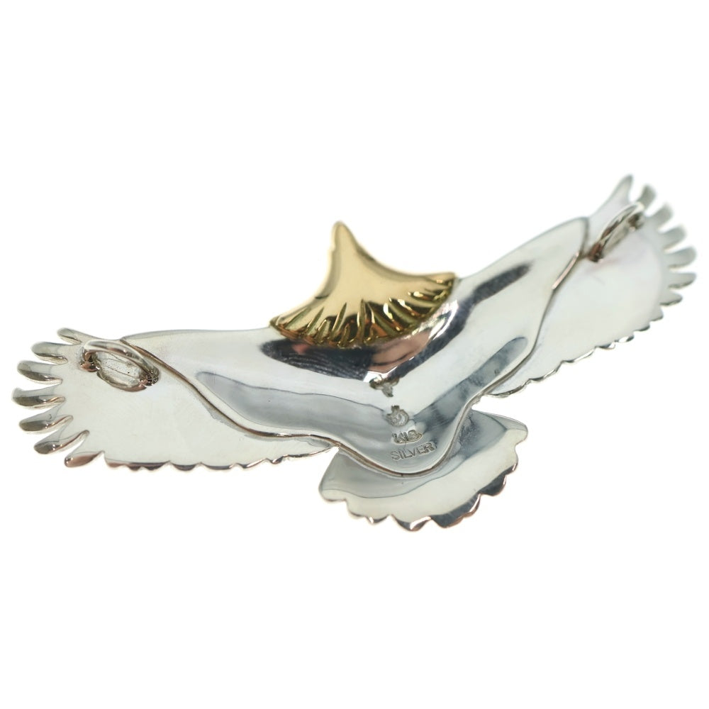 TADY & KING(タディアンドキング) K18 小イーグル頭金 ネックレストップ シルバー/ゴールド