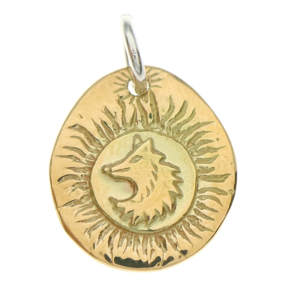 TADY & KING(タディアンドキング) K18 ウルフ金メタルM ペンダント ネックレストップ ゴールド