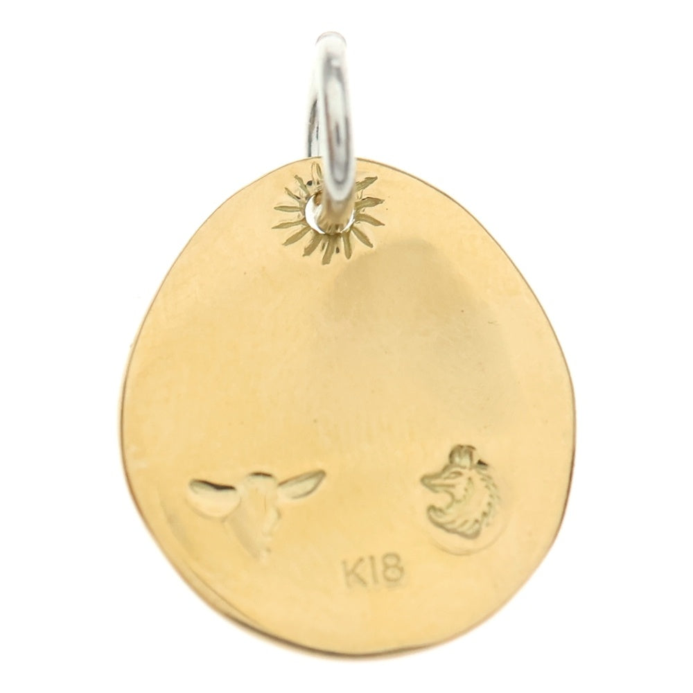 TADY & KING(タディアンドキング) K18 ウルフ金メタルM ペンダント ネックレストップ ゴールド