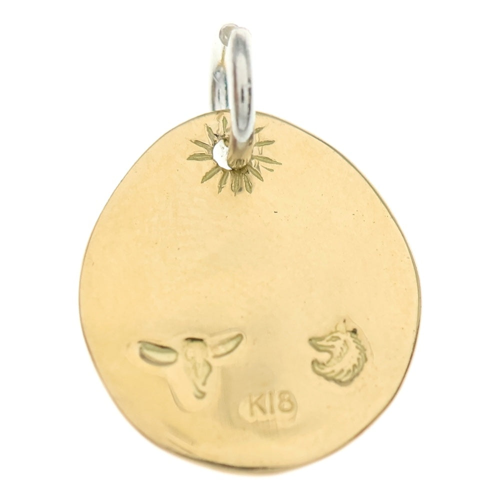 TADY & KING(タディアンドキング) K18 ロングホーン金メタルM ペンダント ネックレストップ ゴールド