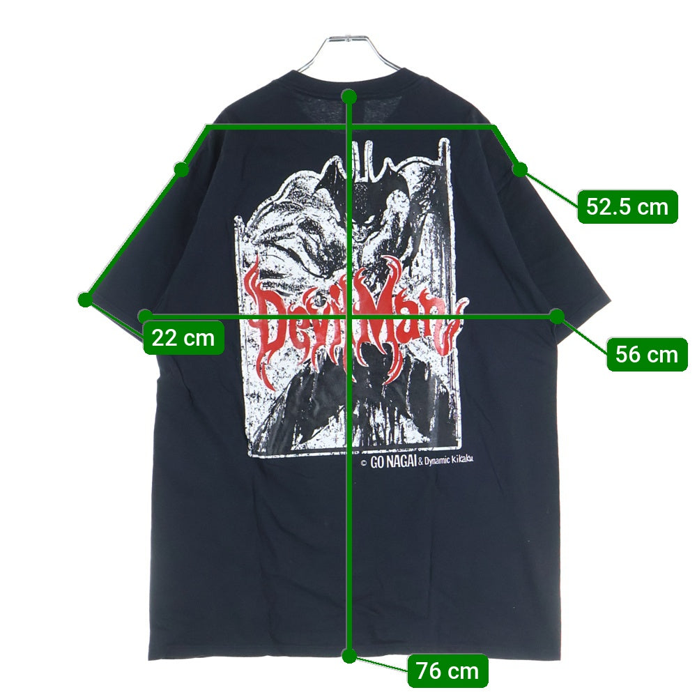 VINTAGE(ヴィンテージ) 90s DEVILMAN ANIME TEE デビルマン 両面プリント Tシャツ 半袖カットソーブラック