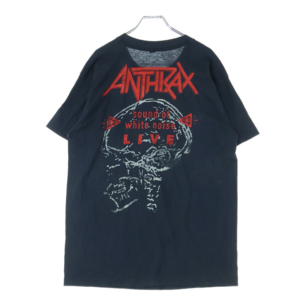 VINTAGE(ヴィンテージ) 90s ANTHRAX アンスラックス 両面プリント Tシャツ 半袖カットソー ブラック