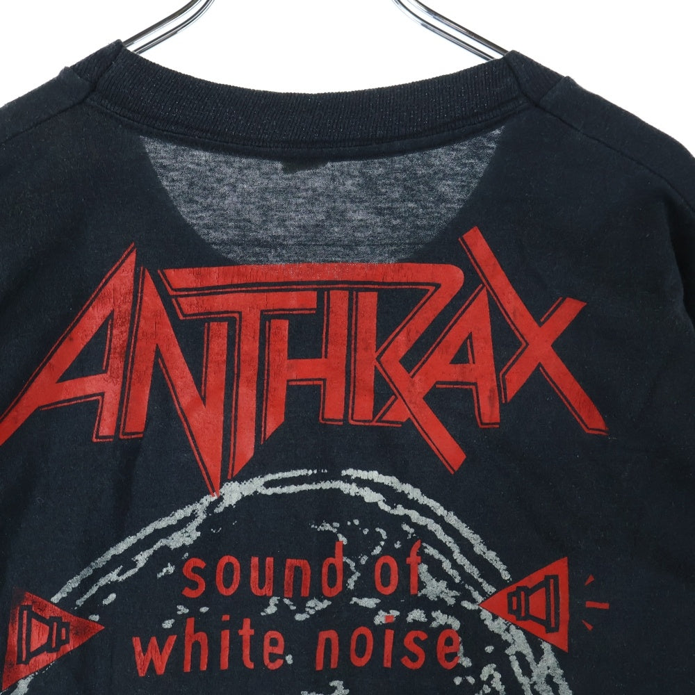 VINTAGE(ヴィンテージ) 90s ANTHRAX アンスラックス 両面プリント Tシャツ 半袖カットソー ブラック