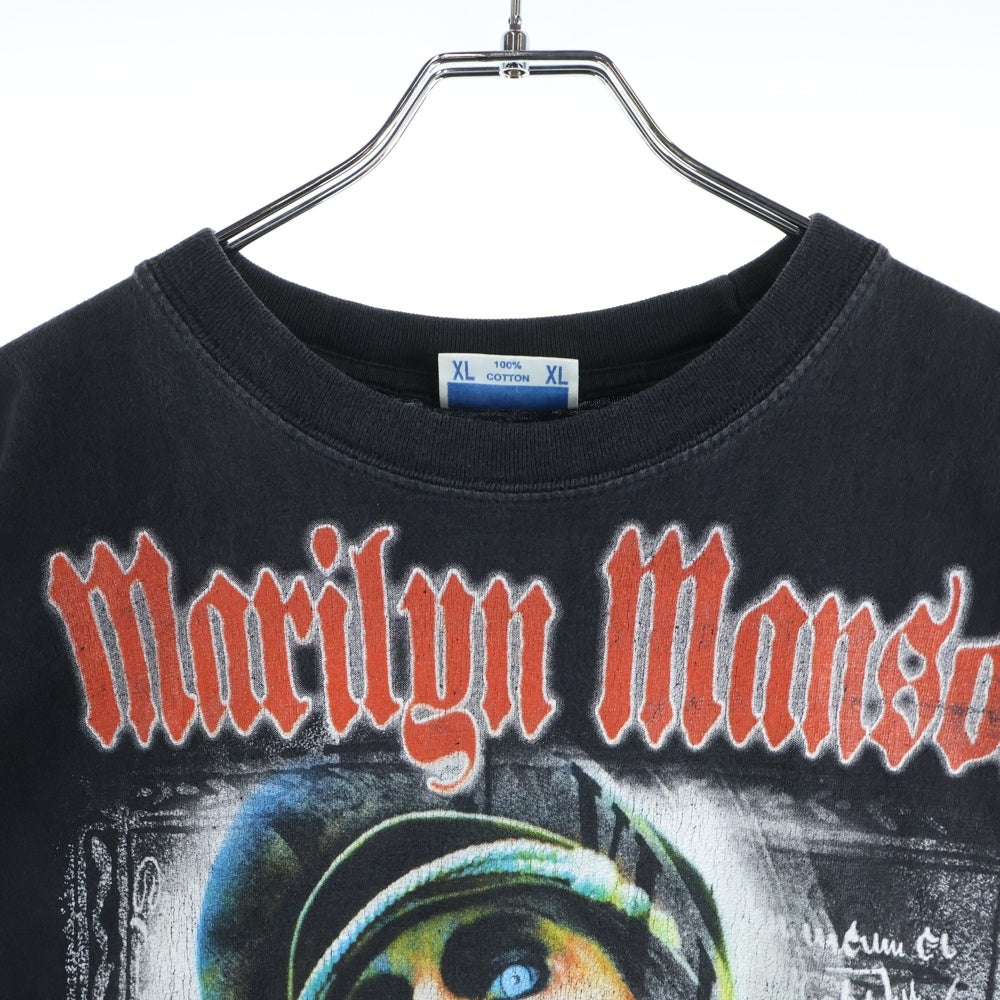 VINTAGE(ヴィンテージ) 90-00s MARILYN MANSON BACK EYES BOOTLEG マリリンマンソン ブラックアイズ ブートレグ Tシャツ 半袖カットソーブラック